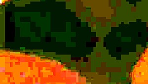 Podrobna scena pihanja z intenzivnim sesanjem kurca