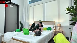 Stepbrother Catches Selina Imai Playing With Her Pussy For Her Fans?