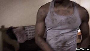 Black Guy Smashes Hot Virgin Teen's Hairy Pussy Hard