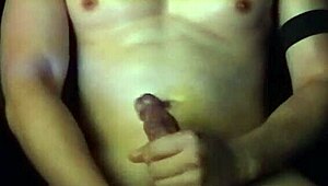 Gay Asian Muscle Twink Jerking and Cumming on Webcam