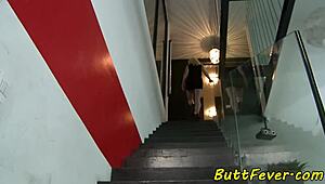 Get in here, watch this babe get assfucked and fingered hard!