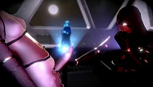 Just chilling with a wild space handjob using telekinesis