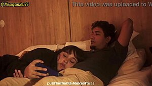 watching netflix with stepsister, couldn't resist sliding into her mouth