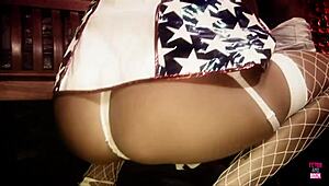 guy says, 'naughty brunette in kitty mask wants facial'