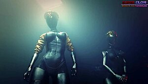 Atomic Heart Hentai 3D Slams Monster Cock Creampie