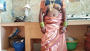 Hey, watch this Indian teacher get pounded hard in the kitchen!