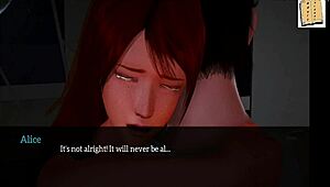 In my new family, emotions run high with small tits and intense hentai scenes