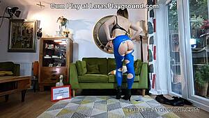 british panty cougar fingers her ass in solo masturbation 😏