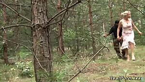 german milf explores interracial fun outdoors