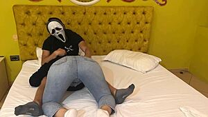 i got a free blowjob from ghostface on halloween