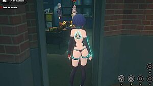 Playing sfw game with porn mods in zenless zone zero featuring gumi