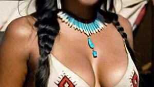Native American Woman’s First Wild Sex with Horny Cowboy Outdoors