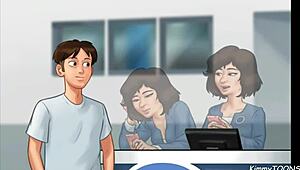 Manager's Daughter Sucked My Dick Behind The Front Desk At Work!