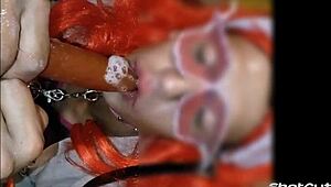 sissy mariona itzel lunática sucking huge dildos 😘