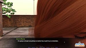 In episode 4, Ella's having a great time on the phone when she suddenly gets licked. She's seducing the devil in this wild threesome.