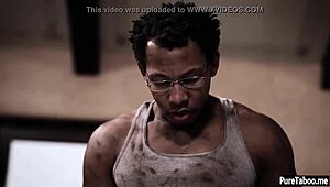 Black Guy Smashes Hot Virgin Teen's Hairy Pussy Hard