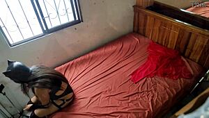 My stepbrother arrived home during homemade porn, we were about to fuck but his wife interrupted the final scene?