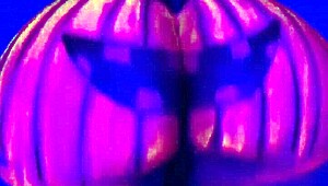 Happy halloween with anime couple in homemade costume