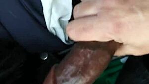 Lisa Gus sucks black cock in interracial blowjob