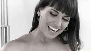 Hey babe, watch this glam milf lick her hairy stepdaughter's wet slit