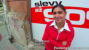 Fucking Glasses - Bored Cutie Amala Nailed for Cash Teen Action