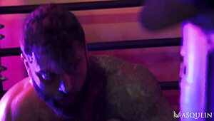 Markus Kage intensely jerks off watching Ryan Stone and Jay fuck bareback