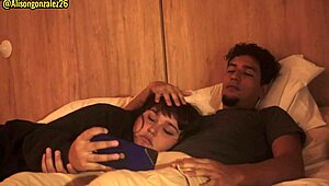 watching netflix with stepsister, couldn't resist sliding into her mouth