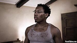 Black Guy Smashes Hot Virgin Teen's Hairy Pussy Hard