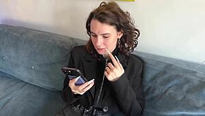 Horny couple's dinner date turns into steamy outdoor home sex.