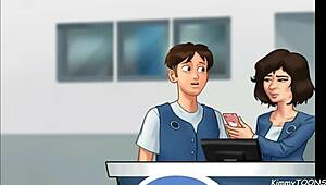 Manager's Daughter Sucked My Dick Behind The Front Desk At Work!