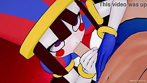 Pomni wants sex again in 3d hentai style