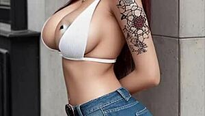 Giulia, sensual Italian girl, rides with sexy friends in erotic fantasy
