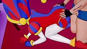 Pomni wants sex again in 3d hentai style