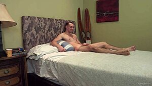 Activeduty features Johnny B guiding an amateur through raw gay banging