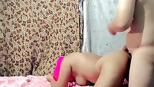 Latina housewife exclaims, 'Fan sucks my pussy in 69!'