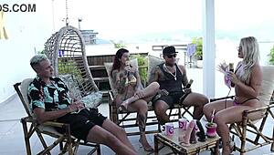 The Day She Showed Her Tits at the Bar, Her Family Accepted It Well, and the Swing House - Couple Kobra Sheer Red