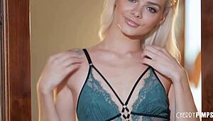 sexy elsa jean strips and masturbates real dirty