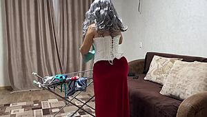 Old and professional anal sex with an MILF