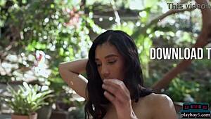 Damn! Ebony Milf Brookliyn Shows Off Big Natural Boobs in Solo Playboy Clip. Her Curves Are Unreal!