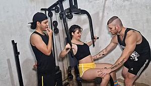 man, that gym workout turned into wild bareback action with a huge cock! 💪