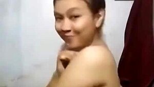 wow, check out this khmer girl in the shower!