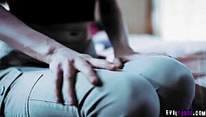 Kyler quinn caught masturbating pussy by step mom begs for family session!