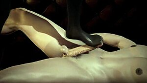 Frozen hentai foot fetish with Elsa and Anna doing footjob