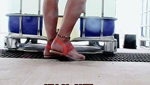 Staci in pink panties