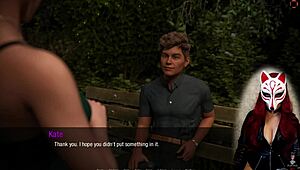 Kate Enjoys Outdoor Public Sex With Brunette Babe In Voyeur Skirt Game