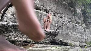 Bigdaddykj and his interracial couple enjoy outdoor fucking on a hike, their big black cocks dominating the scene