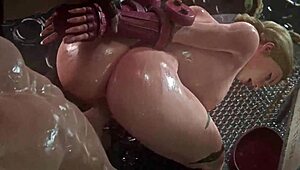 Yo, Street Fighter Cammy White gets creampied in round 1 animation! 😲