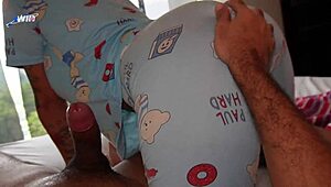 Sharing bed with my stepdad's girlfriend hints at forbidden fun.