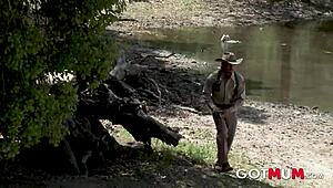 Got Mum Cowboy Roleplay Outside Orgy