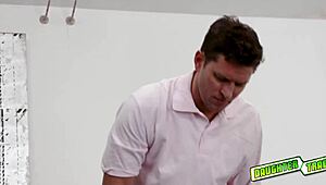 Horny Teens Suck and Ride Dads for Wild Pussy Action